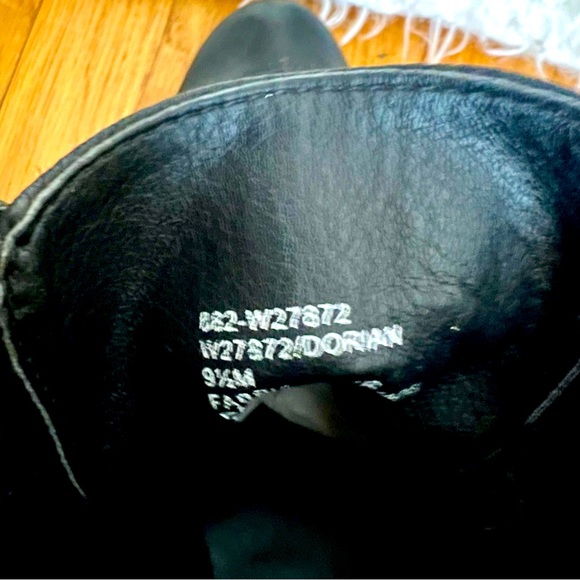 White Mountain Dorian Black Lace Up Side zip Heeled Combat Boots Sz 9.5 - Picture 5 of 11